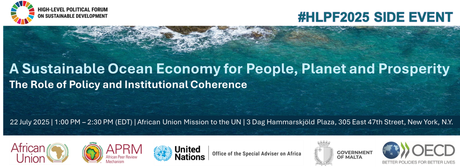 HLPF Side Event co-organised by the African Peer Review Mechanism (APRM) and the Organisation for Economic Development (OECD), in partnership with Malta, African and OECD countries.png