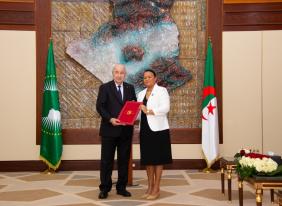 Ambassador Marie-Antoinette Rose Quatre Officially Sworn into Office as CEO of the APRM